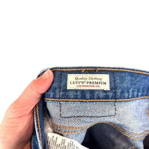 Levi's Womens Wedgie Straight Distressed Premium Jeans Size 29 Retro 90s Y2K - Picture 6 of 7